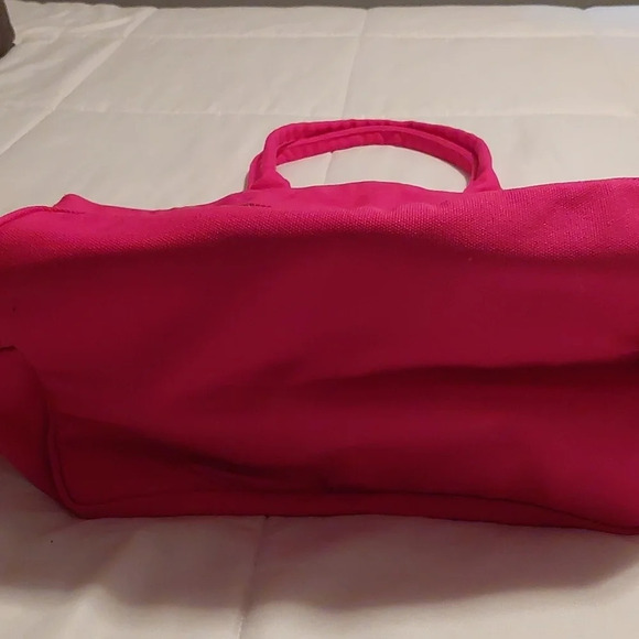 Victoria's Secret Sequin pink XL duffle bag Vacation overnight Beach Canvas bag - Picture 3 of 6